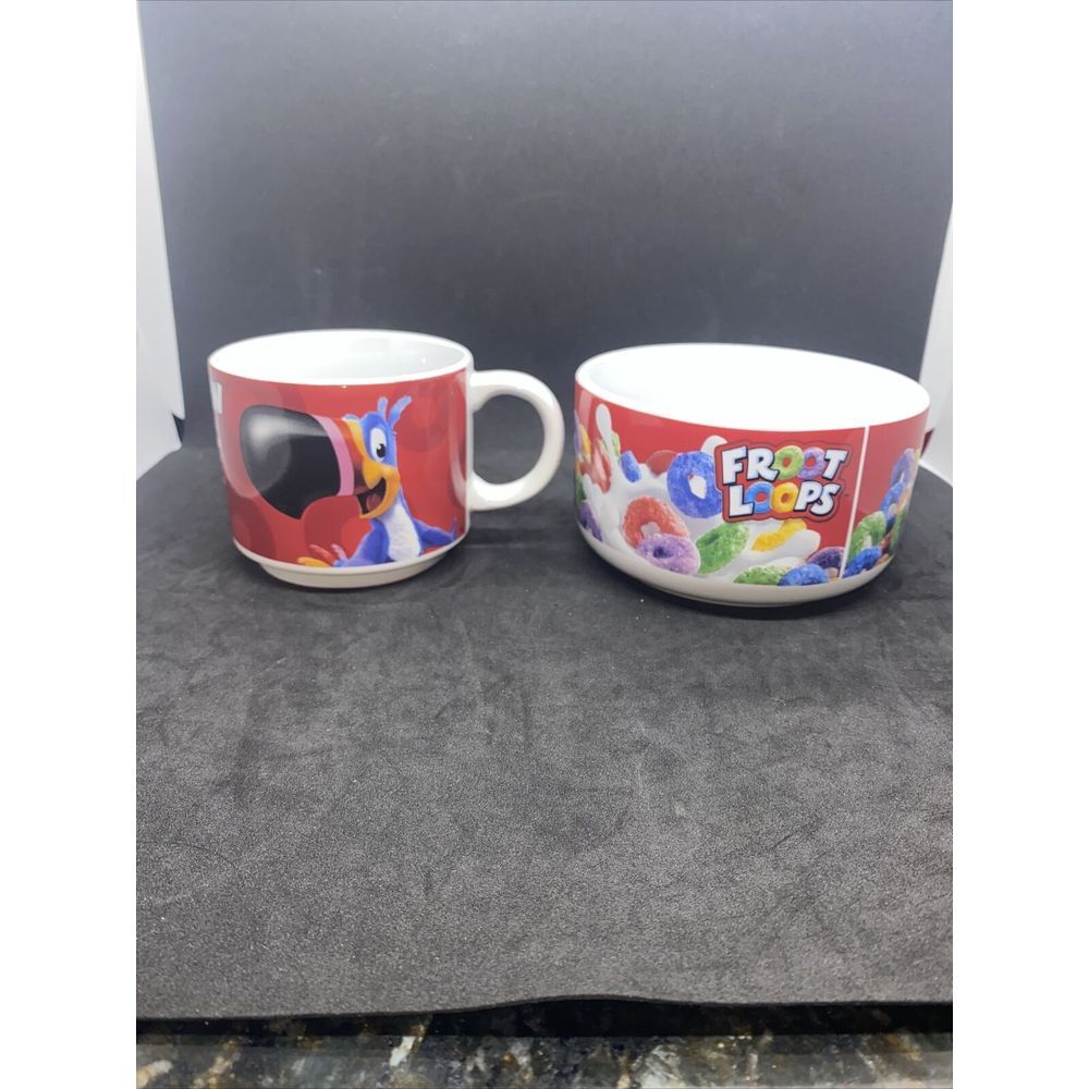 Kellogg's Fruit Loops Toucan Sam Ceramic Bowl and Mug Set by Galerie
